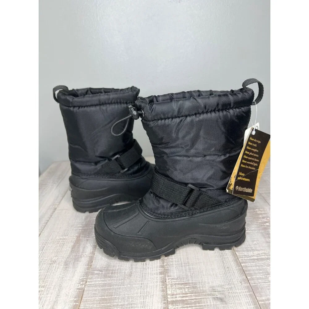 Northside Kids Black Insulated Winter Boots With Thermolite Insulation Size 1
